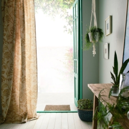 Κουρτίνα Indra 428/04 Mustard Gofis Home 140X260 Βαμβάκι-Λινό