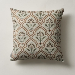 Μαξιλαροθήκη Διακοσμητική Yara 203 Olive-Beige Gofis Home 43X43 Βαμβάκι-Πολυέστερ