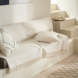Ριχτάρι Extra Lange Mewa 182 Off White Gofis Home Πολυθρόνα 220x170cm 100% Βαμβάκι