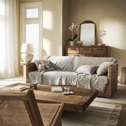 Ριχτάρι Mireya 252 Sky Grey Gofis Home Διθέσιο 180x250cm Βαμβάκι-Πολυέστερ