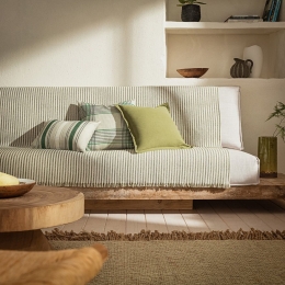Ριχτάρι Lined 390/ 30 Forest Green Gofis Home Πολυθρόνα 180x180cm Βαμβάκι-Πολυέστερ