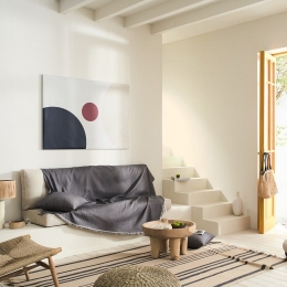 Ριχτάρι Ori 401 Graphite Gofis Home Τετραθέσιο 180x350cm Βαμβάκι-Πολυέστερ