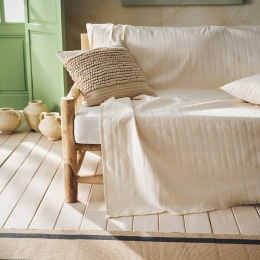 Ριχτάρι Laurel 731/05 Bone Beige Gofis Home Πολυθρόνα 180x180cm Βαμβάκι-Πολυέστερ