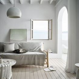 Ριχτάρι Rene SS24 732 Rock Grey Gofis Home Τετραθέσιο 180x350cm Βαμβάκι-Πολυέστερ