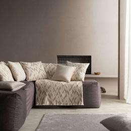 Ριχτάρι Niagra 842/05 Ecru-Brown Gofis Home Τριθέσιο 180x310cm Βαμβάκι-Ακρυλικό