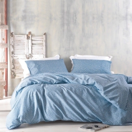 Σεντόνια Kunik (Σετ 4τμχ) Blue Ρυθμός King Size 260x280cm Βαμβάκι-Πολυέστερ