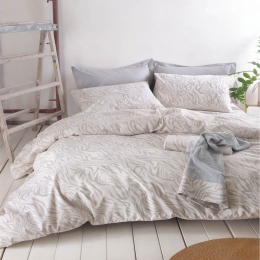 Σεντόνια Austin (Σετ 4τμχ) Grey Ρυθμός Υπέρδιπλο 230x260cm 100% Βαμβάκι