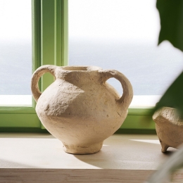 Βάζο Luigia 136 26x19cm Natural Gofis Home Χαρτί