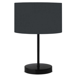 Φωτιστικό Επιτραπέζιο PWL-1076 Φ24x35cm 1xΕ27 Anthracite-Black