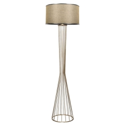Φωτιστικό Δαπέδου PWL-1062 Ε27 Φ38x155cm Gold-Beige