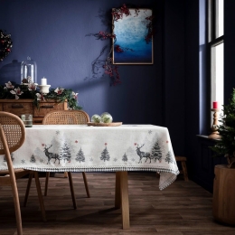 Καρέ Χριστουγεννιάτικο 045 Grey Gofis Home 85X85