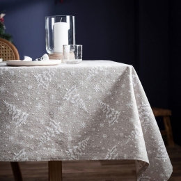 Τραπεζομάντηλο Χριστουγεννιάτικο 094 Grey Gofis Home 135Χ135