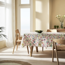Τραπεζομάντηλο Primrose 123 Multi Gofis Home 145X145 Βαμβάκι-Πολυέστερ