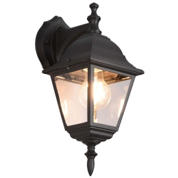 Φωτιστικό Τοίχου - Απλίκα Livenza 205767132 14x19x34cm 1xE27 60W Black Trio Lighting