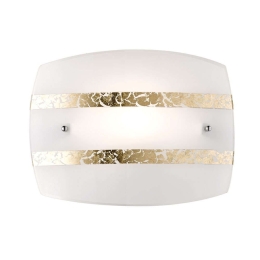 Φωτιστικό Τοίχου - Απλίκα Nikosia 208700179 30x22cm Gold Trio Lighting Γυαλί