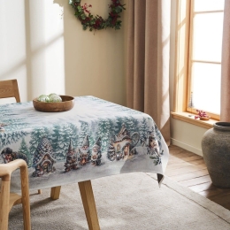 Τραπεζομάντηλο Χριστουγεννιάτικο 503 Grey-Green Gofis Home 135X220