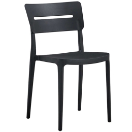 Καρέκλα Emily 21.0013 44x51x80cm Black
