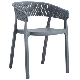 Πολυθρόνα Diana 21.0025 53x51x74cm Dark Grey