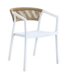 Πολυθρόνα Elma 21.0043 56x55x76cm White Zita Plus