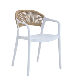 Πολυθρόνα Bery 21.0047 57x54x81cm White Zita Plus