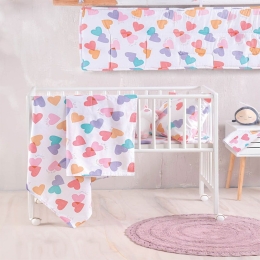 Πάντα Κούνιας Zoey Multi Ρυθμός 43x200cm 100% Βαμβάκι