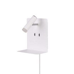 Φωτιστικό Τοίχου-Απλίκα Led Element 2x120Lm, 1x240Lm 16x20cm White Mat 222570231 Trio Lighting Μέταλλο