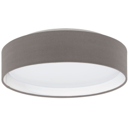 Φωτιστικό Οροφής Led Pasteri 31593 Anthracite-Brown Eglo Μέταλλο,Ύφασμα