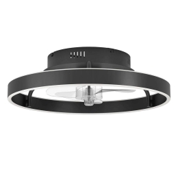 Ανεμιστήρας Οροφής Με Φως Marinella 35098 Φ50x14,5cm Led Black-White Eglo Διάμετρος 50cm