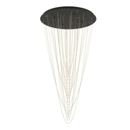 Φωτιστικό Οροφής - Πλαφονιέρα Trepuco 390355 78x150cm Led 3000K Black-Gold