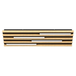 Φωτιστικό Οροφής - Πλαφονιέρα Marreira 390428 4xLed 78x22cm Natural-Black Eglo
