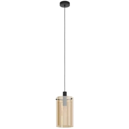 Φωτιστικό Οροφής 39537 Polverara E27/1 Black-Brass Eglo Μέταλλο,Γυαλί