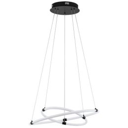 Φωτιστικό Οροφής 39839 Banderillas Led Black-White Eglo Μέταλλο,Πλαστικό