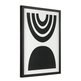 Κάδρο Ημικύκλια Roberval 423045 42,5x52,5cm Black Eglo Κάθετοι