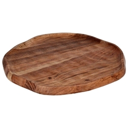 Διακοσμητικός Δίσκος Forleyet 427045 Φ37x34,5x2,5cm Natural Eglo Ξύλο