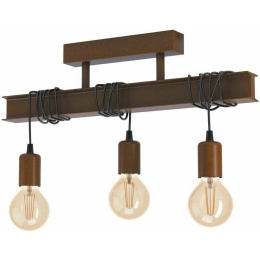 Φωτιστικό Οροφής - Ράγα 43522 Townshend 3/E27 Brown-Antique Eglo Μέταλλο
