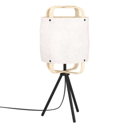 Φωτιστικό Επιτραπέζιο Surfleet 43934 20/21x51,5cm 1xE27 IP20 Black-Natural Eglo