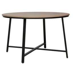 Τραπέζι Gianno 225-000009 Φ120x76cm Natural-Black