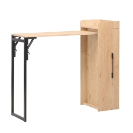 Τραπέζι Μπαρ-Κάβα Ποτών Winely 225-000053 122x44,5x108cm Natural-Black
