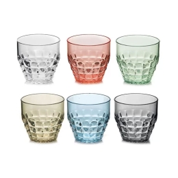 Ποτήρια Νερού Tiffany 22570252 350ml (Σετ 6τμχ) Multi Guzzini Acrylic