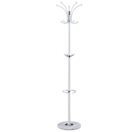 Καλόγερος Nicolo 226-000003 Φ37x175cm White Μέταλλο