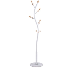 Καλόγερος Sergio 226-000020 Φ37x171cm Natural-White Μέταλλο