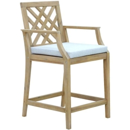Σκαμπό Μπαρ Amalfi 228-000040 59x63,5x104,9cm Natural-Beige