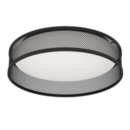 Φωτιστικό Οροφής - Πλαφονιέρα Luppineria 900795 38,5x9,5cm Led 3000K IP20 Black Eglo