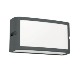 Φωτιστικό Τοίχου - Απλίκα Camarda 900808 22x9x11cm Led 4000Κ IP54 Anthracite Eglo
