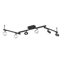 Φωτιστικό Οροφής - Σποτ Cardillio 2 900839 158,5x8,5x20cm Led 3000K IP20 Black Eglo