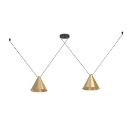 Φωτιστικό Οροφής Narices 1 900843 173x26x110cm 2xE27 IP20 Gold-Black Eglo