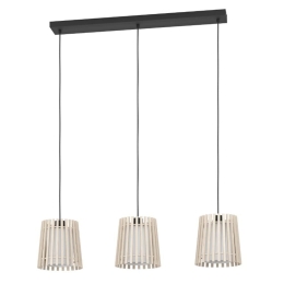 Φωτιστικό Οροφής - Ράγα Fattoria 900903 90x20x110cm 1xE27 IP20 Natural-White Eglo