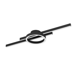 Φωτιστικό Οροφής - Πλαφονιέρα Amandolo 900953 77,5x20x7,5cm Led RGB Black Eglo