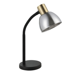 Φωτιστικό Γραφείου Macere 901062 22x12x34cm 1xE14 Silver-Brass Eglo