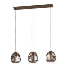 Φωτιστικό Οροφής - Ράγα Espinal 901098 90x19,5x110cm 3xE27 Bronze Eglo